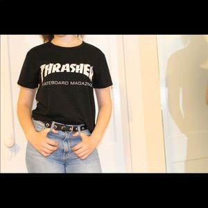 Black thrasher T-shirt